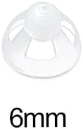 Transparent Soft Silicone Hearing Amplifier Dome Open Ear Tip Ear Plugs Earbuds 15PCS 9mm