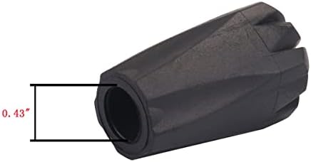 Trekking Pole Accessories Extra Thick and Wear Resisting Rubber Tips Snow Support Mud Support for Hiking Poles for All Common Trekking Poles, Hiking Sticks, Nordic Walking Poles with a Inner Diameter of 11mm/0.43"