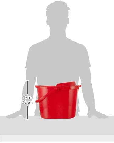 Perfetto Classic Bucket with Squeezer, Purple, 28 cm