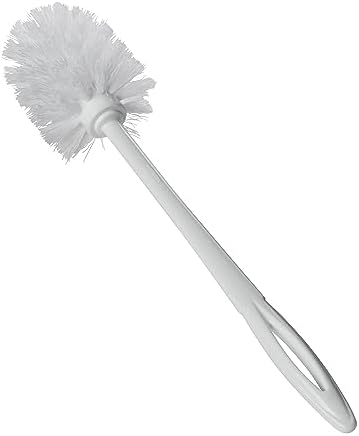 Rubbermaid Commercial Products 15" Toilet Brush, White, Toilet Bowl Brush for Bathroom, Professional/Janitorial Scrub Brush for Toilet