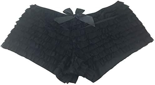 Daisy corsets Mesh Ruffle Panty w/Bow 6X Black