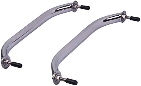 Hoffen 12Inch Boat Grab Bar, Stainless Steel Oval Grab Handle Handrail Multipurpose Hardware (2pcs)