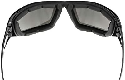 Radians XT1-21 Extremis Full Black Frame Safety Glasses with Smoke Anti-Fog Lens, Adult