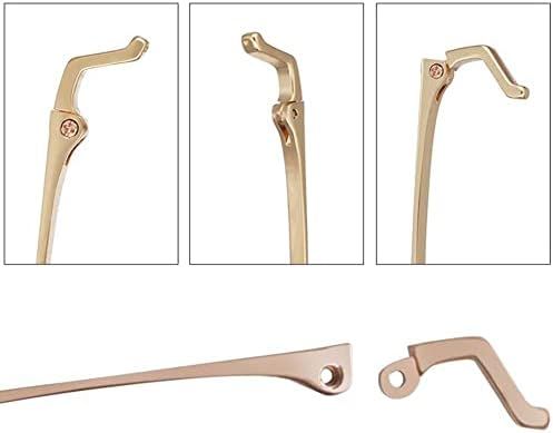 GeRRiT glasses arms, Eyewear Leg, Glasses Temple, Metal Eyeglass Temples Arms Glasses Replacement Parts Double Teeth Spacing 1mm Sunglasses Frame Repair, 1 Pair Rose Gold