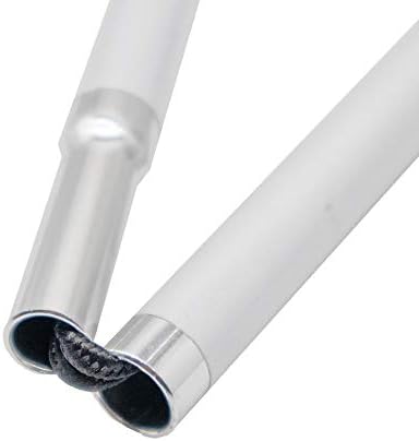 Aluminum Mobility Folding White Cane for Vision Impaired and Blind People (Folds Down 7 Sections) (Blue Handle, 135cm (53.1 inch))