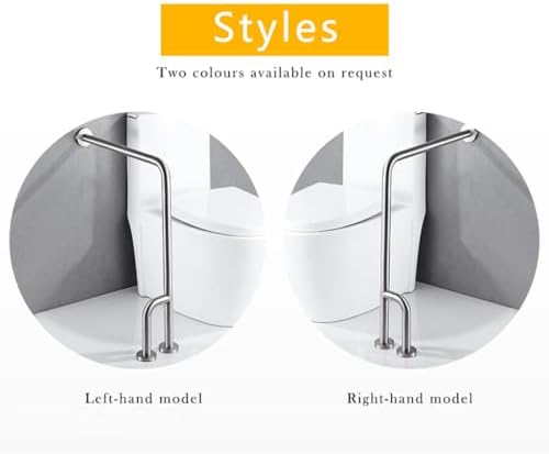 L-Shaped Bathroom Grab Bar for Handicap Elderly304 Stainless Steel Wall to Floor Mounted Safety Handrail for Shower Toilet BathtubsDisability Assist Device Accessories