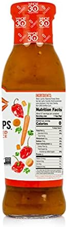 Saucy Lips Authentic Mexican Gourmet Sauce, Habanero and Carrot Hot Sauce , 10 Ounce Bottles, Pack of 2 - Whole30 Approved, Vegan, Gluten Free, Certified Keto, No Sugar Added