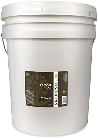 Nature's Oil Coconut Oil 76 Degree, Naturally Refined, 35 lbs (5 Gallons)