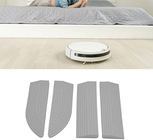 Universal Rubber Door Sill Threshold Protect for Wheelchair Stairs Assembly Non Slip (Grey)