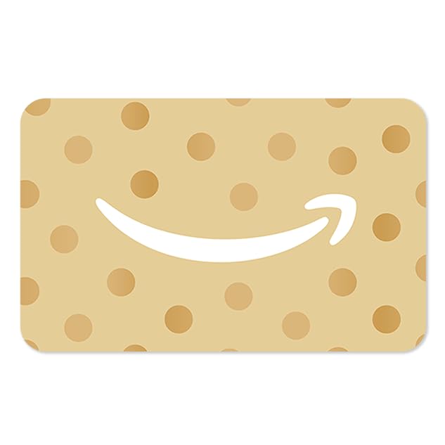Amazon eGift Card - Gleaming Gold Dots | Christmas, Birthday, Graduation, Congrats, Thank You