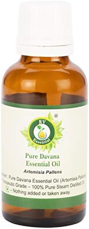 Davana Essential Oil | Artemisia Pallens | Davana Oil | 100% Pure Natural | Pure Davana Oil | Steam Distilled | Therapeutic Grade | 5ml | 0.169oz by R V Essential