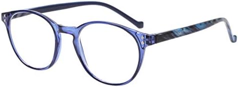 NORPERWIS 5 Pairs Reading Glasses - Standard Fit Spring Hinge Readers Glasses for Men and Women (Black Purple Red Blue Brown, 2.25)