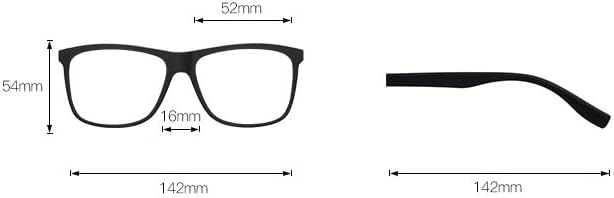 Large Blue Light Blocking Reading Glasses Anti Eyestrain Square Computer Reader Oversized Flat Light Mirror Eyeglasses (Color : Gold, Size : +350)