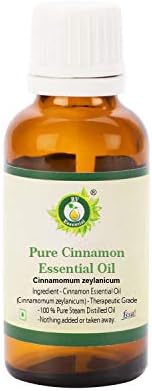 Cinnamon Essential Oil | Cinnamomum Zeylanicum | Cinnamon Oil | for Hair | for Massage | for Skin | 100% Pure Natural | Steam Distilled | Therapeutic Grade | 30ml | 1.01oz by R V Essential