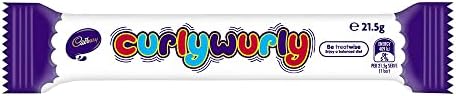 Cadbury Curly Wurly British Chocolate Bar 21.5g x 10 Bar
