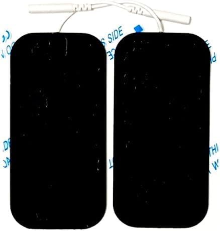 Acuzone Premium TENS Unit 40 PCS Electrodes 2"x4" Rectangular Electrode for TENS Massage
