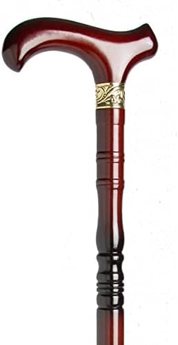 Natural Wood Walking Stick,Wood Cane,Wooden Walking Cane,Handcrafted Wooden Cane for Men or Women,w/Additional Anti-Slip Rubber Tip (Size : 85cm/33in)