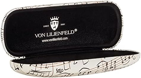 VON LILIENFELD Glasses Case Sheet music Present Cleaning Cloth Spectacle Cases Lightweight Stable Art