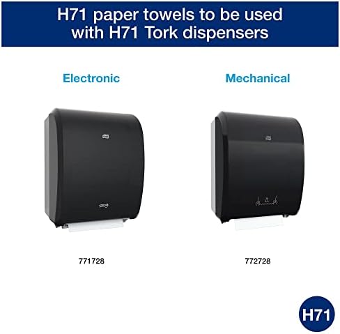 Tork Hand Towel Roll, Natural White, Universal, H71, Large, 100% Recycled, 1-Ply, White, 6 Rolls x 800 ft, 7171400