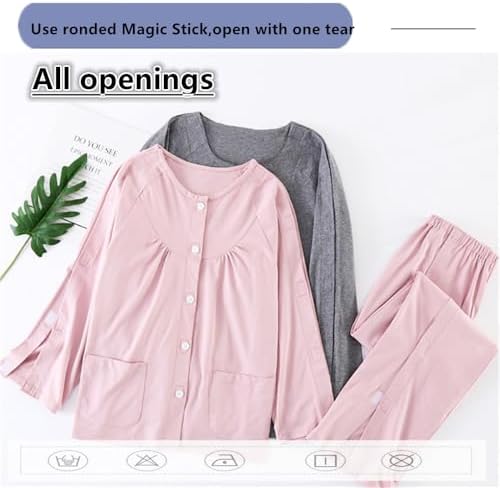 Bedridden Patient Clothing,Cotton Patient Nursing Suit,Patients Pajamas,Tear Away Pants,Disability Clothing