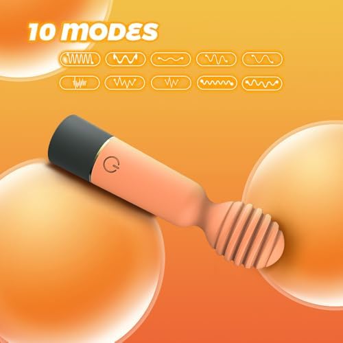 Mini 10 Modes Quiet Powerful Handheld Electric Back Massager Tool,Rechargeable Massage Tool Portable Handheld Massage LYB14736