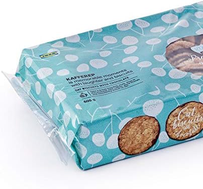 IKEA KAFFEREP Oat biscuits, chocolate, UTZ certified (Pack of 1, 21.2 OZ)