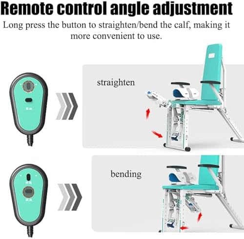 Electric Knee Joint Rehabilitation Training Device, Lower Limb Postoperative Stretch Rehabilitation Training Device with Adjustable Backrest, -10° to 150° Angle Adjustment