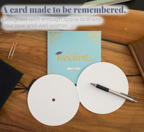 Bee! Graduation Card 2026 | Vinyl Record Style Retro Music-Themed congratulations card for High School & College Graduates | Pairs great with high school, college graduation gifts