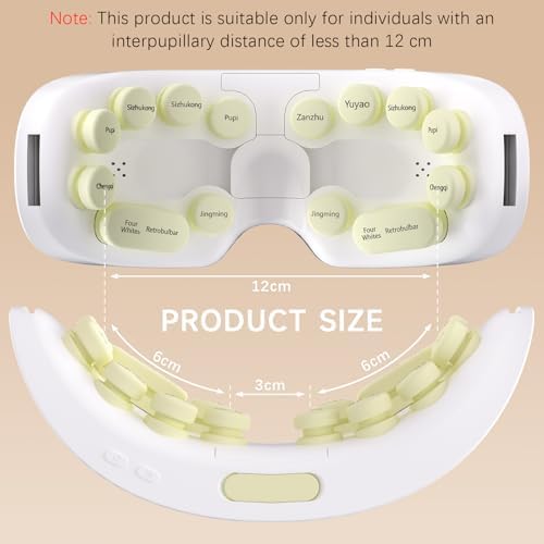 Father Day Gifts Eye Massager with Heat and Cooling - with Atomization Function, Smart Heated Eye Mask with 3D Massage, Bluetooth Music for Office Travel Home Use, Dad Gifts for Women and Men