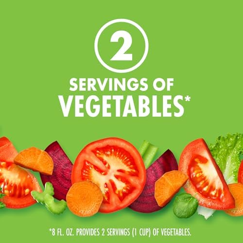 V8 Original 100% Vegetable Juice, Vegetable Blend with Tomato Juice, 64 Ounce Bottle (Pack of 6)
