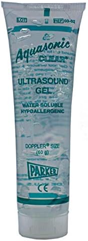 Pack of 3 Aquasonic Clear Ultrasound Gel, 60g Tube, Each, Brend Parker Labs