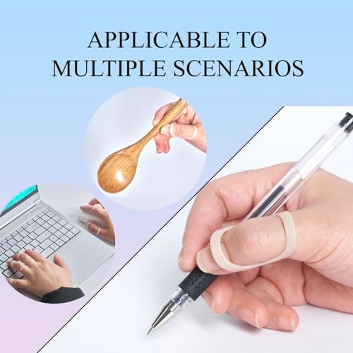 Oval Finger Splint 6 pcs, Finger Splints for Arthritis, Mallet Finger, Trigger Finger Splint, hypermobility(EDS) finger For Thumb/Middle,/Index/Pinky or Ring Finger(size 4,5 each 3pcs)