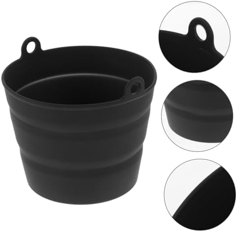 BBQ Oil Barrel Lining Grill Liner Silicone Grease Bucket Liner Heat Resistant Compact Easy to Store