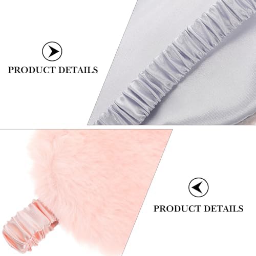 SOIMISS 2pcs Plush Sleeping Eye Masks Cartoon Eye Patches Blackout Soft Artificial Silk Cover for Travel and Rest, Portable Eyeshade and Women
