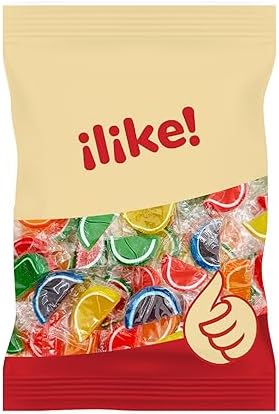 Fruit Slices Jelly Candy | 1.5 Pound Pack | Assorted Flavors | Old Fashioned Candy for Buffets and Holiday Gifting | Individually Wrapped Party Favors