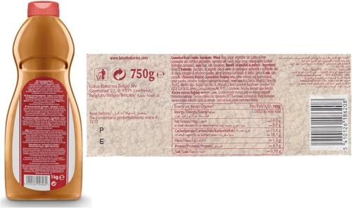 Lotus Biscoff Topping Sauce 2.2 lb (1kg) Squeezy Bottle and Lotus Biscoff Crushed Crumbs 1.6 lb(750g) Ultimate Dessert Bundle by Magic Market