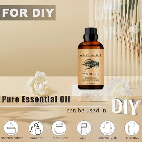Hyssop Essential Oils, 30ML Pure and Natural Essential Oil for Aromatherapy Diffuser - Hyssop / 1 Fl Oz