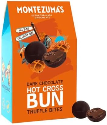 Montezumas Chocolate Natural Hot Cross Bun Truffle Bites Easter 4.23 oz