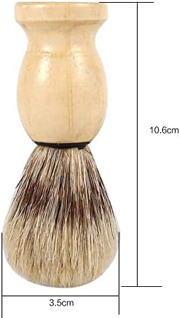 Men Shaving Brush with Hard Wood Handle Shaving Tools for Home Travel Beard Removal