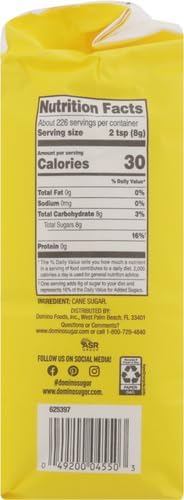 Domino, Granulated White Sugar, 4 lb (Pack of 2)