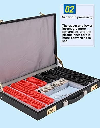 Optical Optic Trial Lens Frame 232 PCS Optical Trial Lens Set Optometry Kit, Optometry Plastic Rim Aluminum Trial Case Ophthalmic Lenses Metal Box Optical Trial Frame, Optometry Equipment