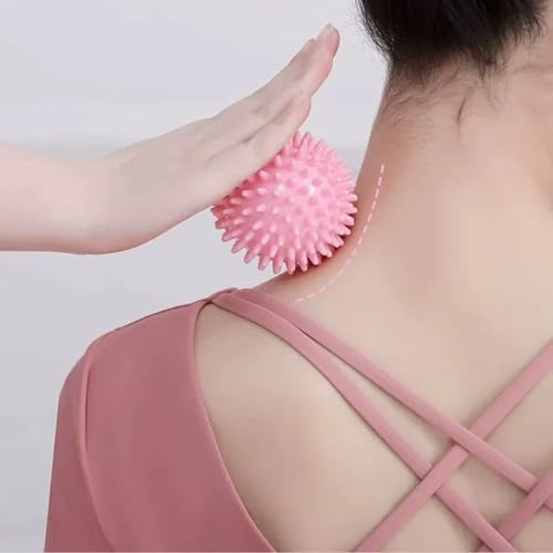 Massage Ball - Spiky for Deep Tissue Back Massage, Foot Massager, Plantar Fasciitis & All Over Body Deep Tissue Muscle Therapy,Foot Massage Ball