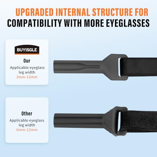 Buyisgle Kids Eye Glasses Strap - No Tail Sunglasses Straps Cords for Boys Toddler and Girls - Eyeglass Holders Around Neck - Adjustable Eyewear String Lanyard Retainer - 4 PCS(10.5 Inch