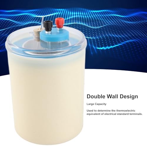 Kikumi Double Wall Electric Calorimeter, Calorimeter Made of PVC Material for School, Accurate Heat Measurement, Electrical Heat Equivalent Measurement