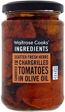 Cooks' Ingredients Roast Sun-Dried Tomatoes in Oil Waitrose 280g - Pack of 2
