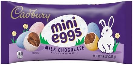 CADBURY MINI EGGS Milk Chocolate, Easter Candy Bag, 9 oz