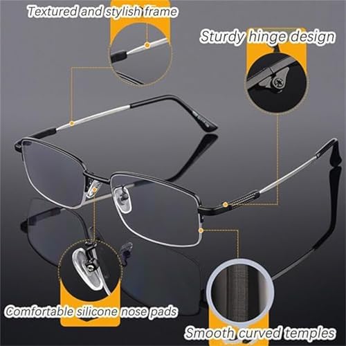 Fanyil Intellireaders, Ribili Intellireaders, Progressive Anti-Blue Light Zoom Reading Glasses