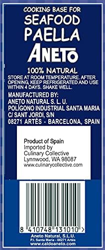 Aneto Seafood Paella Cooking Base Broth, 33.83 Fluid Ounce (3 Pack)