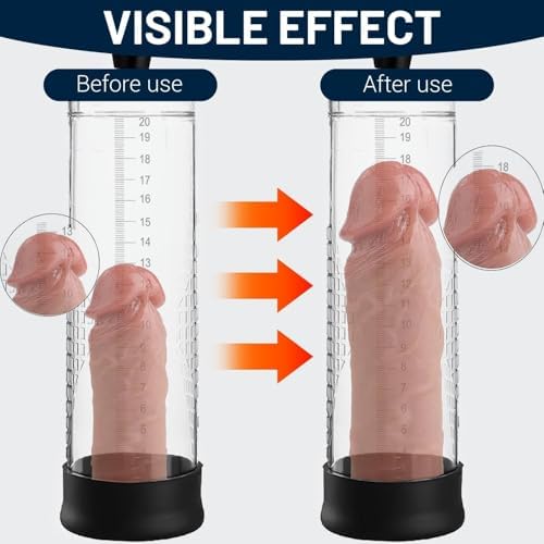 Male Growth Pump Vacuum penisen Largement Tool with Strong Suction Men's Enlargement Pumps Adjustable Underwear Set Training Tools to Be a Bigger Men battery-MH08