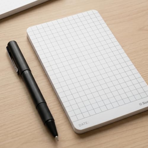 Notsu Assorted 3x5 Notepad Refills (3 Pack) | Mixed Dot Grid, Graph, Checklist Pocket Note Pads | 120gsm Heavyweight Paper | 60 Writing Pages Per Pad | Seamless Header-Free